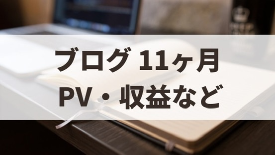 ブログ11ヶ月目の運営報告【2021年3月】